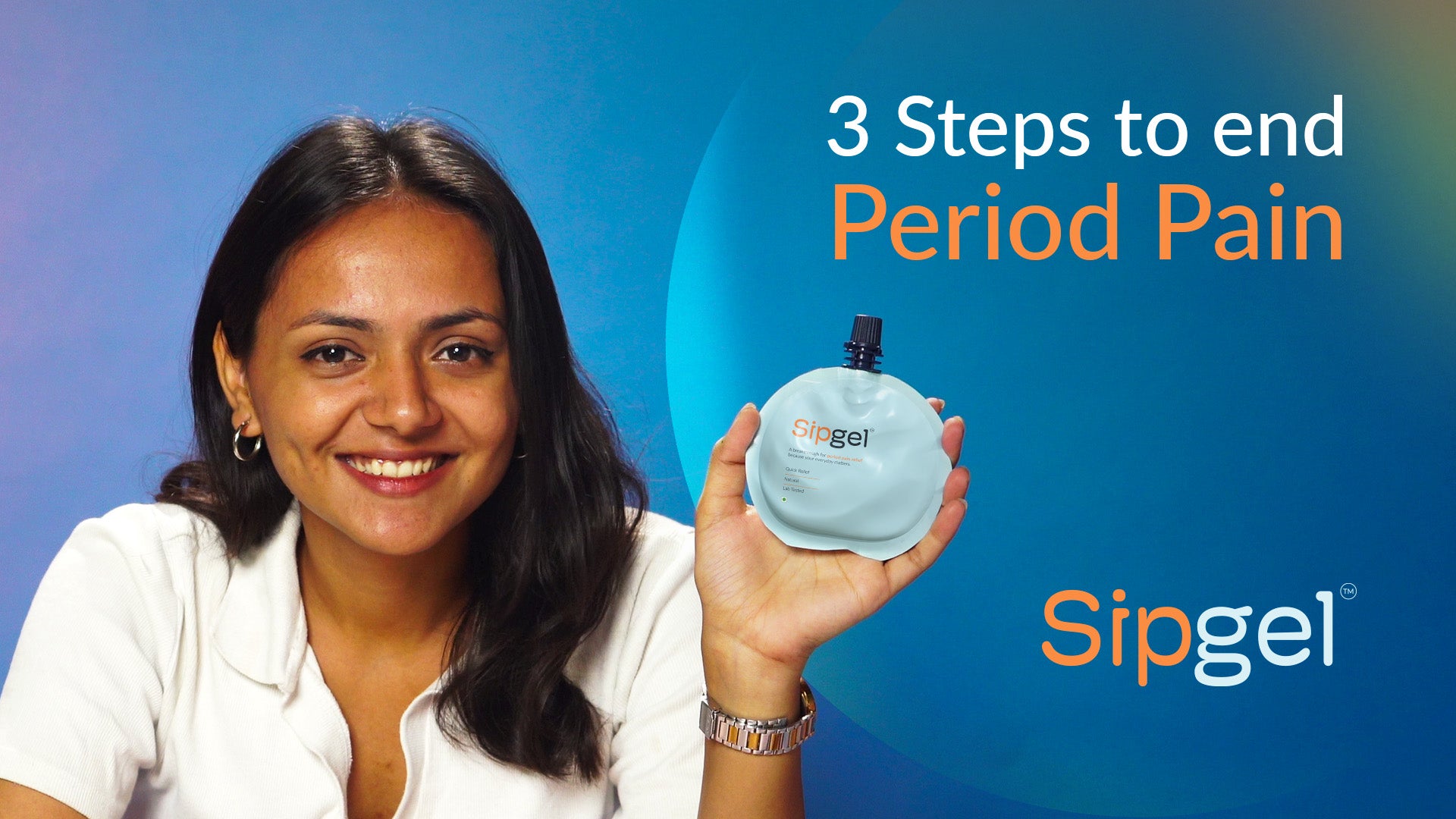 Load video: Sipgel Quick Period Pain Relief Drink